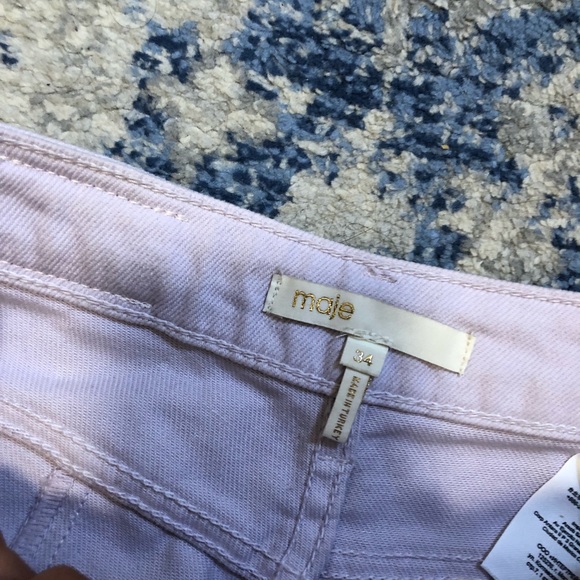 Maje Purple Perry Pants size 34 - Picture 3 of 4